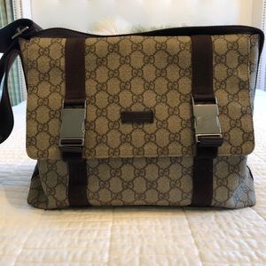 Gucci GG Nylon Messenger Bag